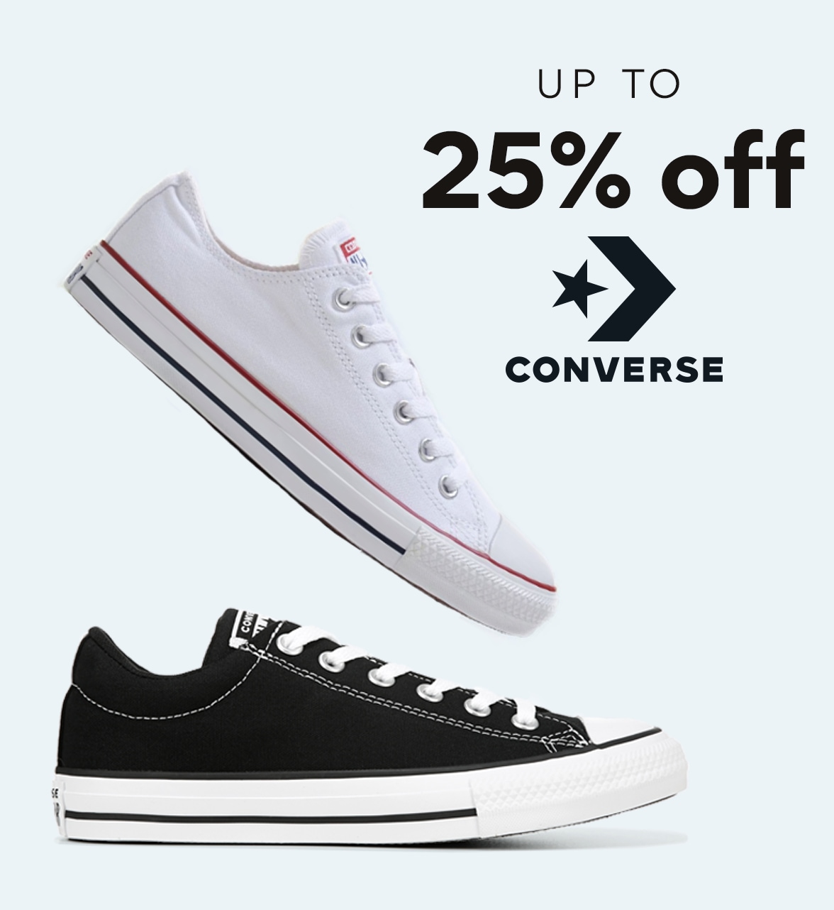 up to 25% off converse