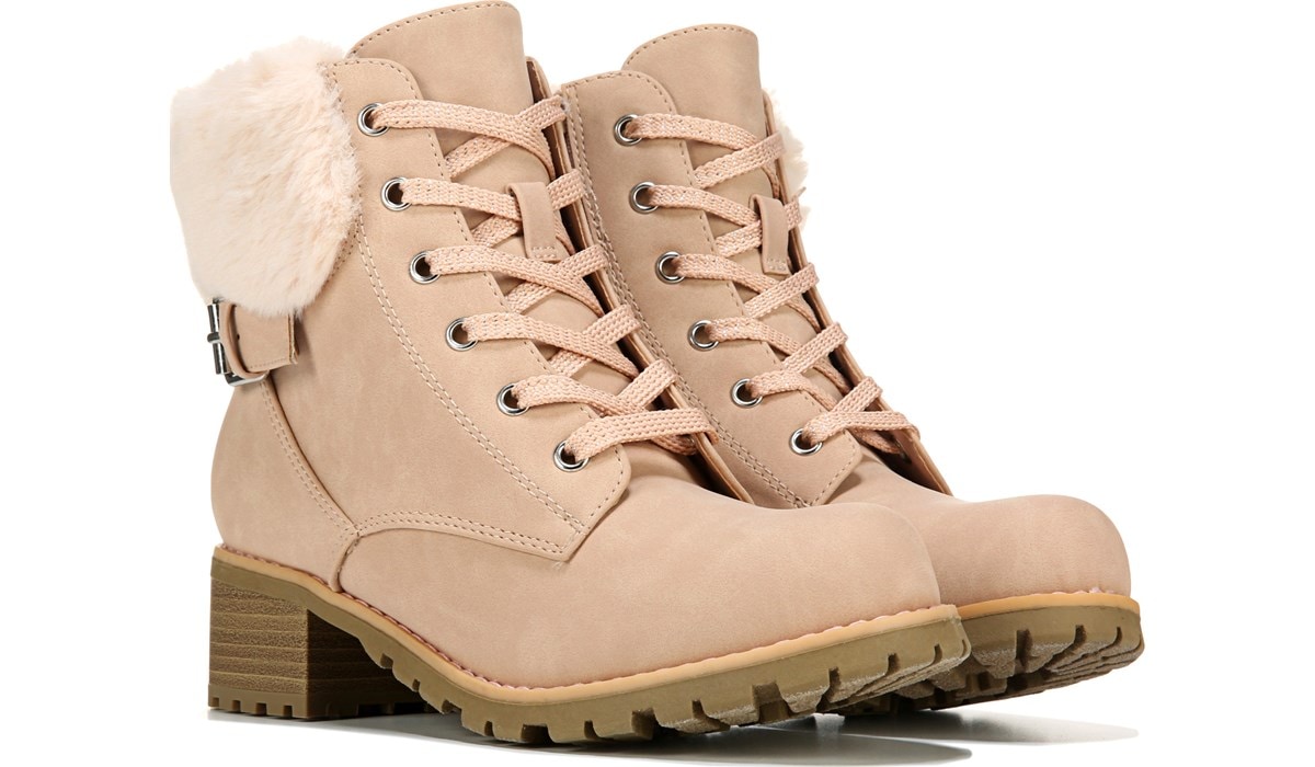 Lace up boots fur sale