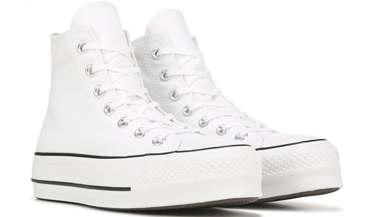 converse white chuck taylor all star lift platform high sneakers