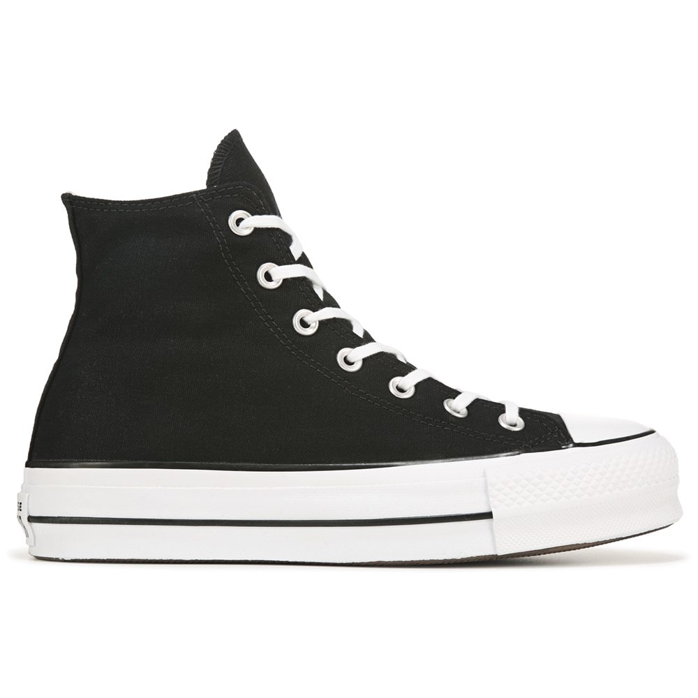 Black high top cheap converse famous footwear