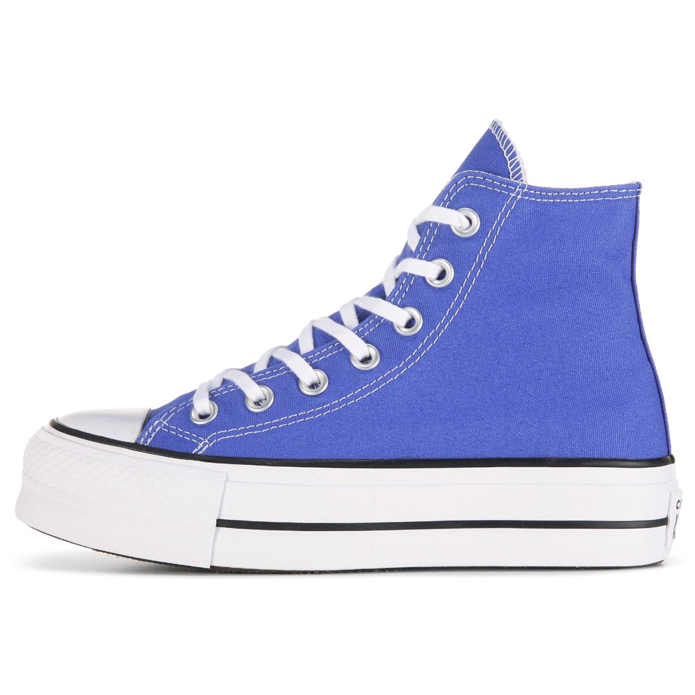 Blue platform converse best sale