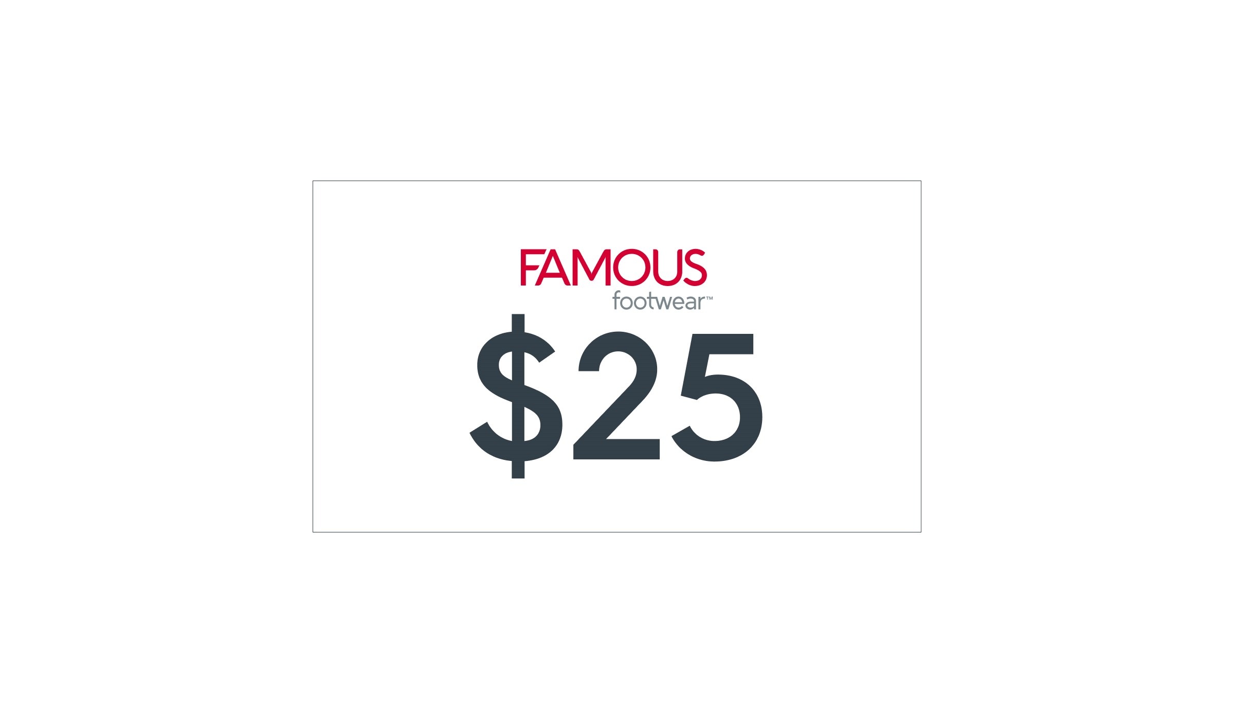 Famous Footwear Gift Card