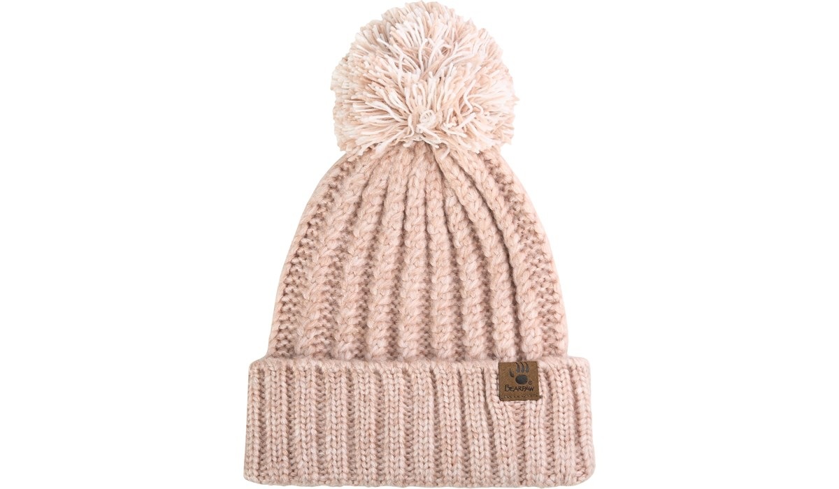 Knit beanie store with pom