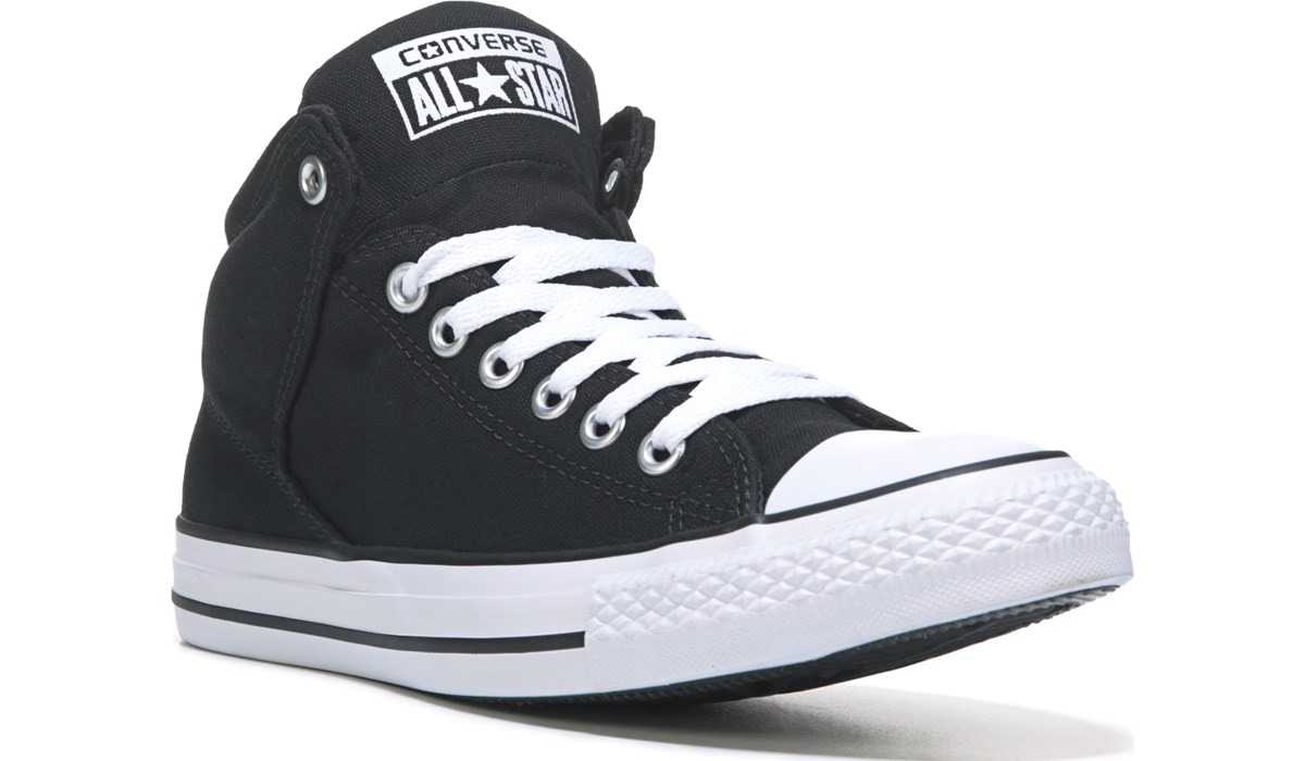 Converse high tops clearance black and white