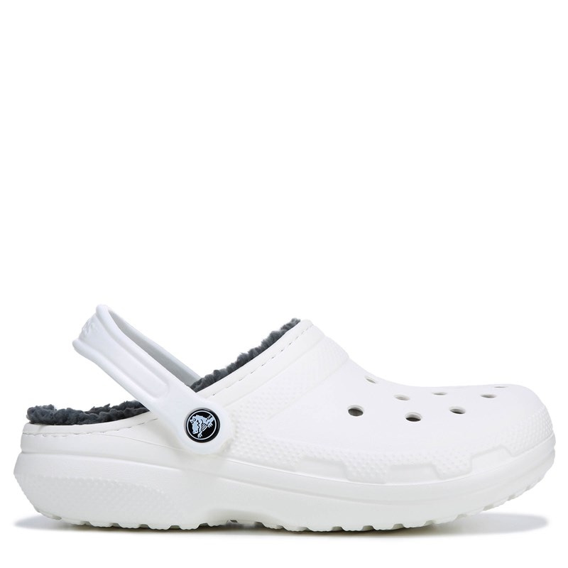 Womens white fur lined hot sale crocs