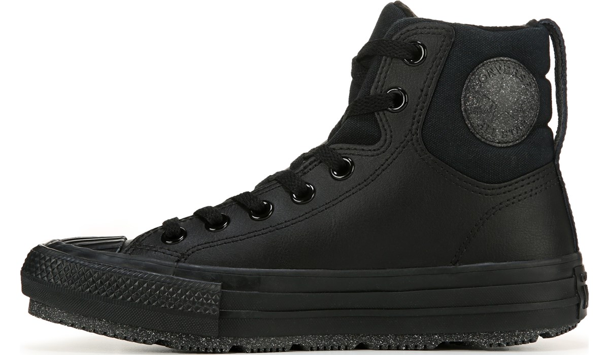 Kids leather shop converse boots