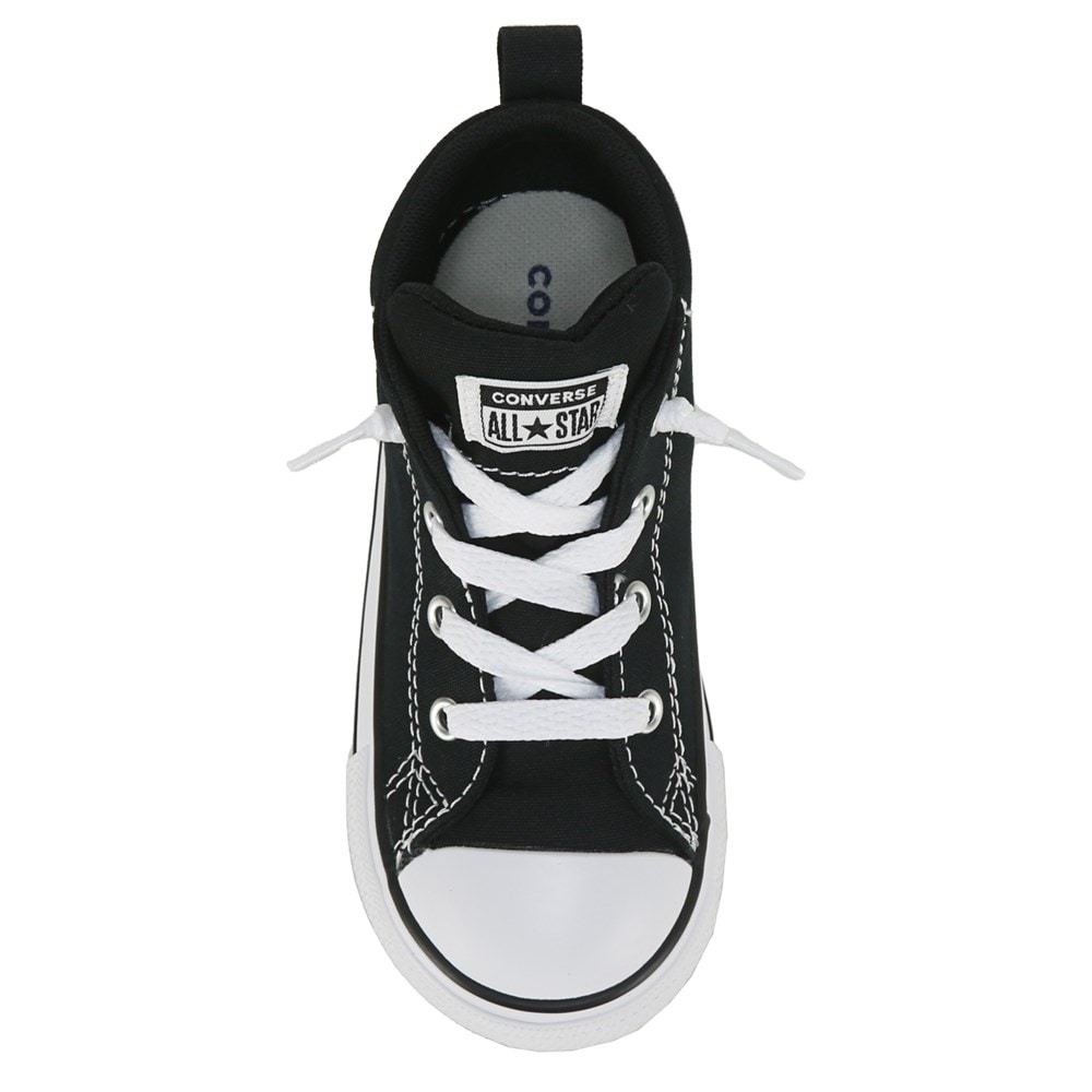 Black high top cheap converse famous footwear