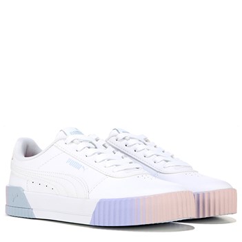 puma women's carina leather casual sneakers from finish line