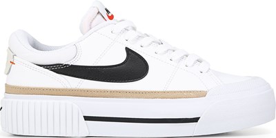 nike air force wedges white and black shoes women