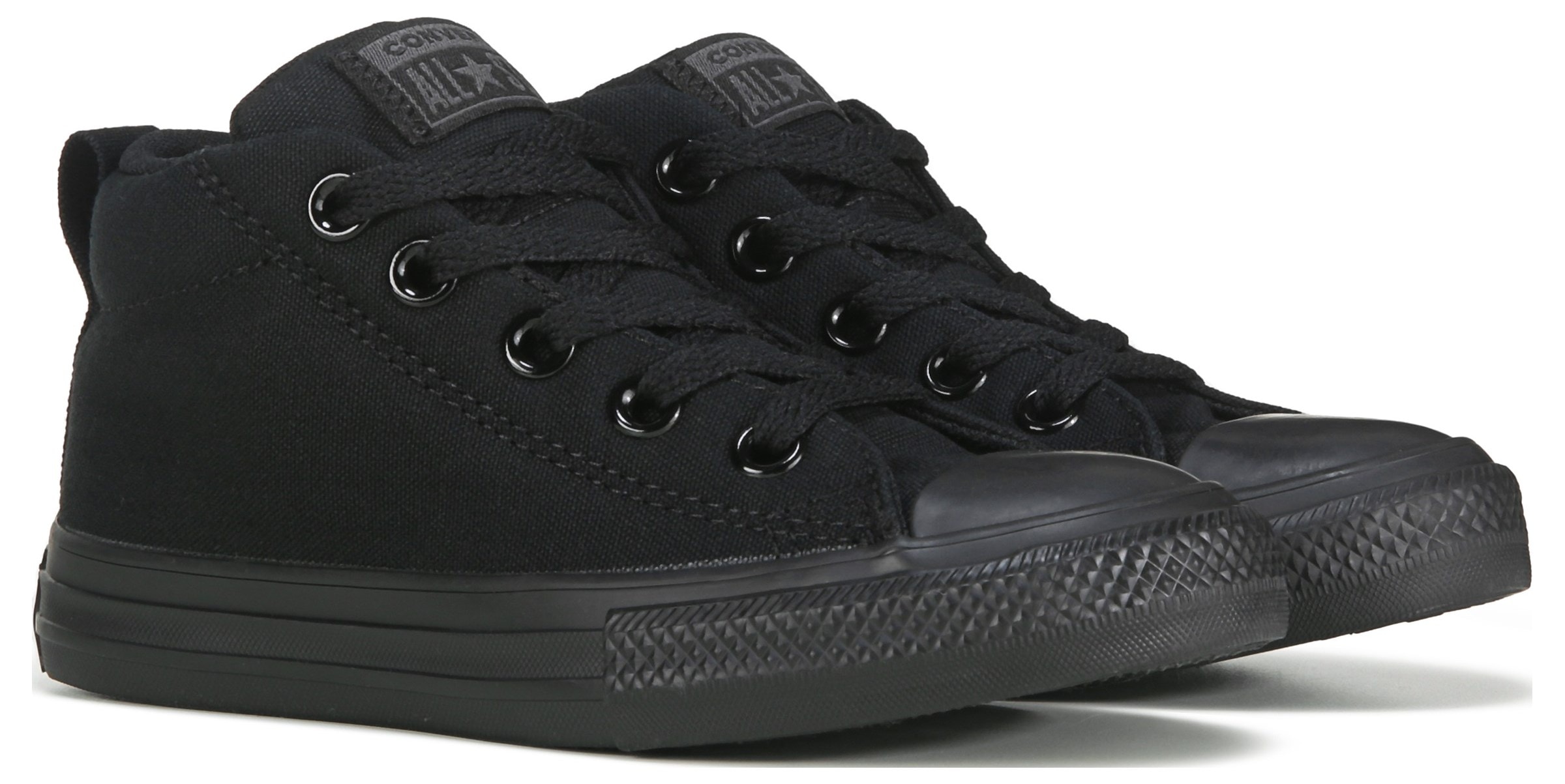 Converse mid hot sale cut black