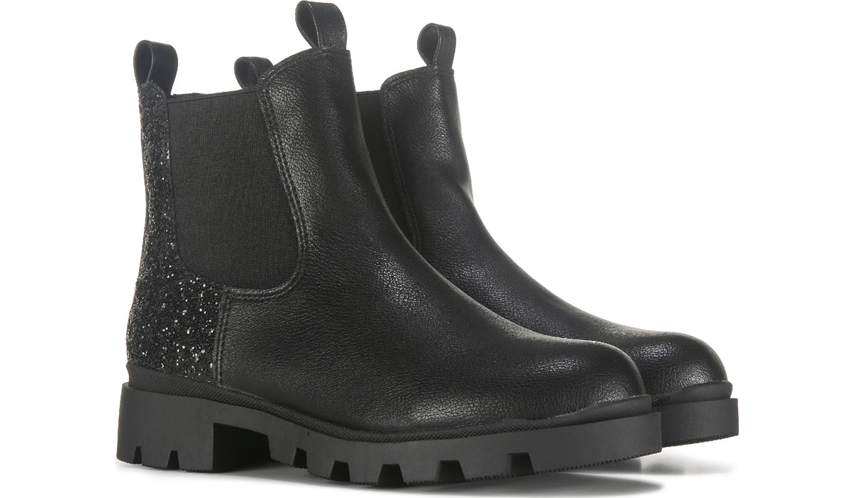 Kids black chelsea clearance boots