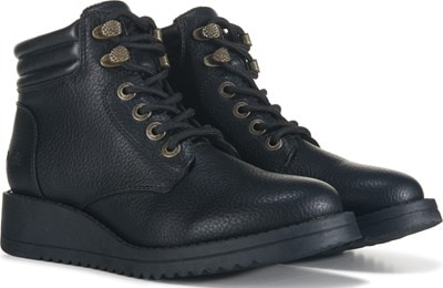 Black Lace up Boots -  Canada