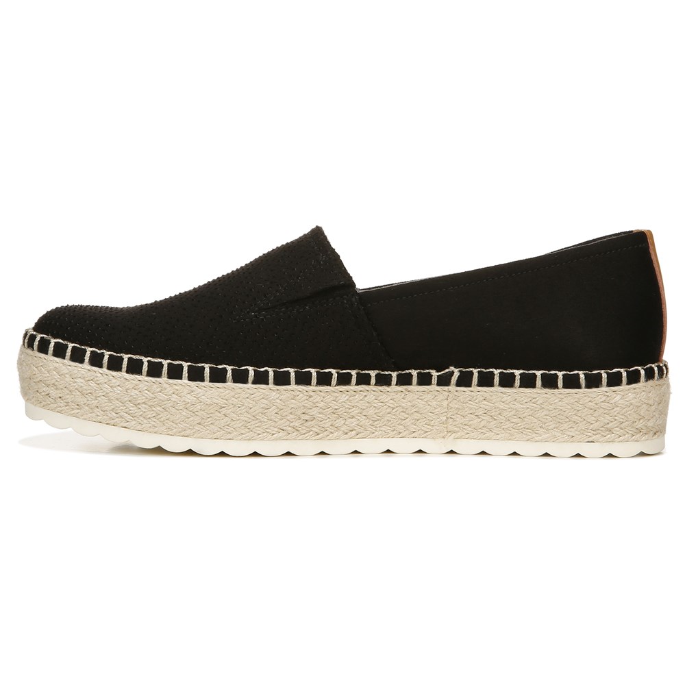 Espadrille platform slip clearance on